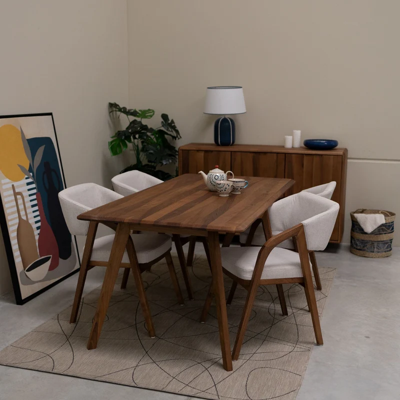 Table de salle à manger fixe en bois massif SWEDEN | NordicStory