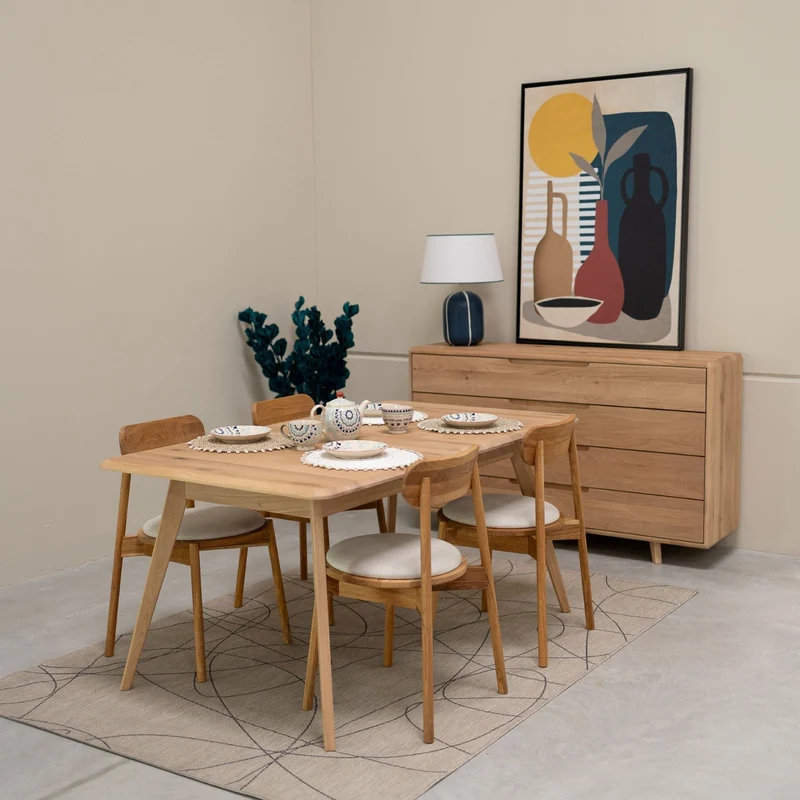 Table de salle à manger à rallonges en bois massif SWEDEN | NordicStory