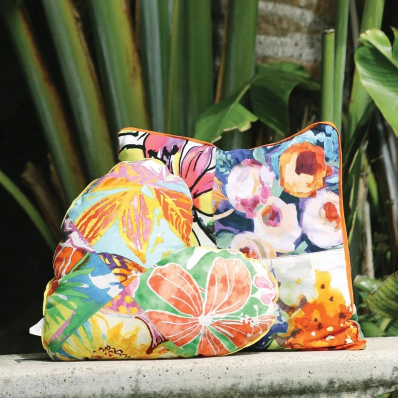 Housse de coussin carrée patchwork