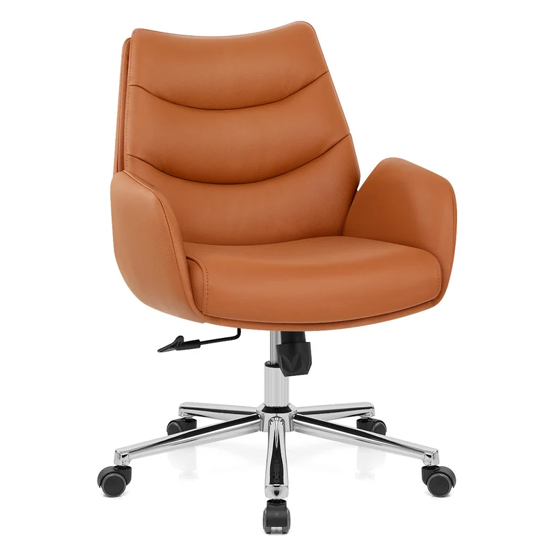 Chaise de Bureau Cuir Éco - Seville Marron