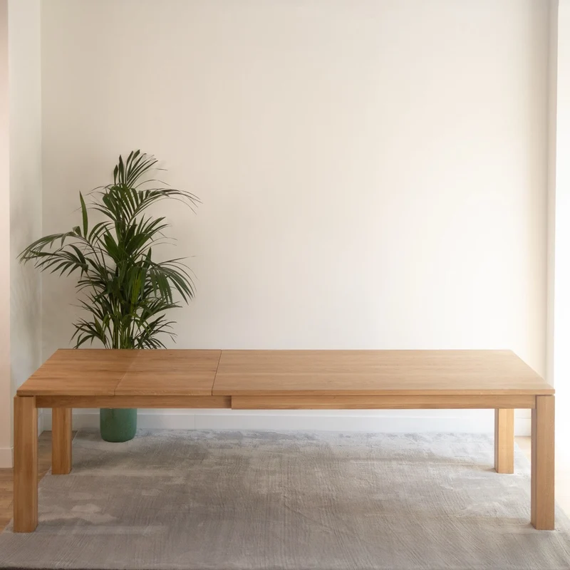 Table de salle à manger à rallonges en chêne massif LUX 2020 | VESKOR