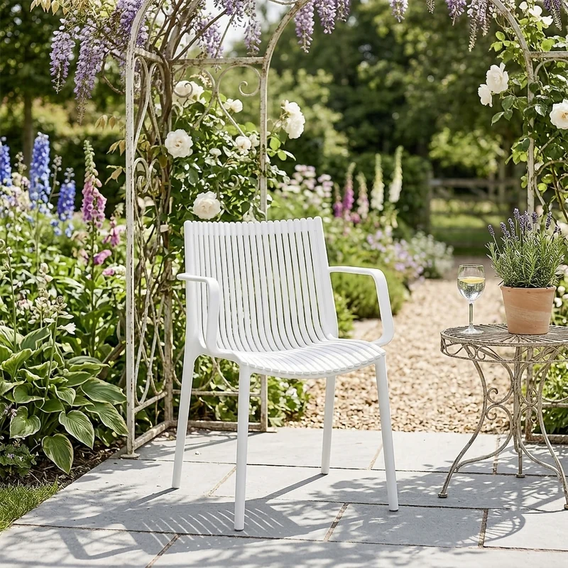 Fauteuil de Jardin Résine - Aura Blanc