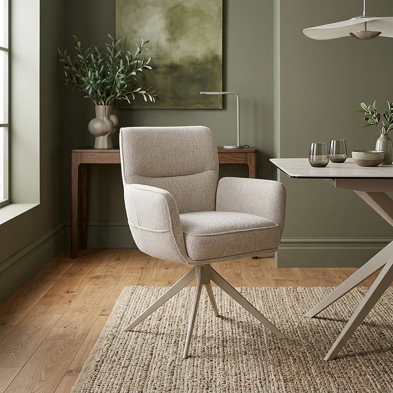 Chaise Tissu - Marbella Crème