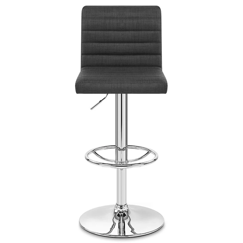 Chaise de Bar Tissu - Mint Gris Foncé