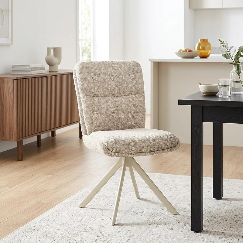 Chaise Tissu - Epsom Crème