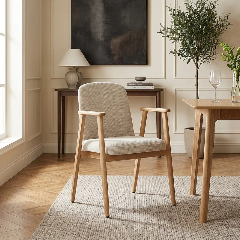 Chaise Tissu - Ripley Crème