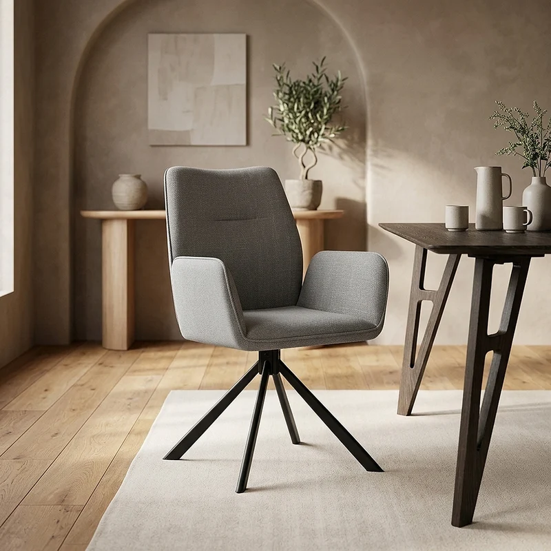 Chaise Tissu - Rici Gris
