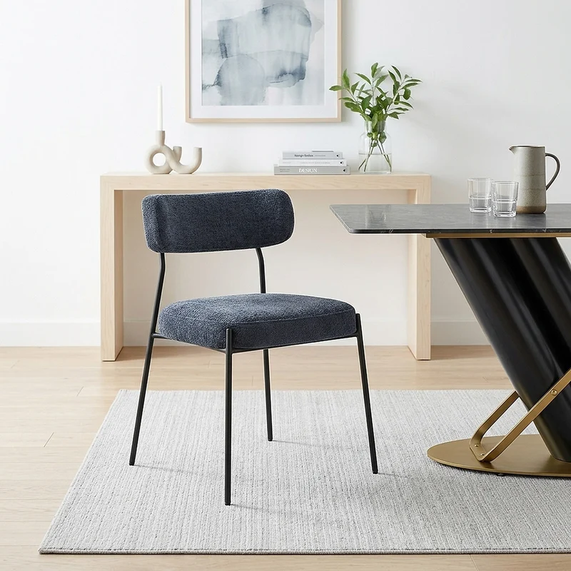 Chaise Tissu - Diana Bleu