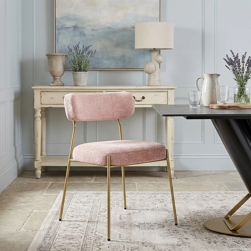 Chaise Tissu - Diana Or Rose