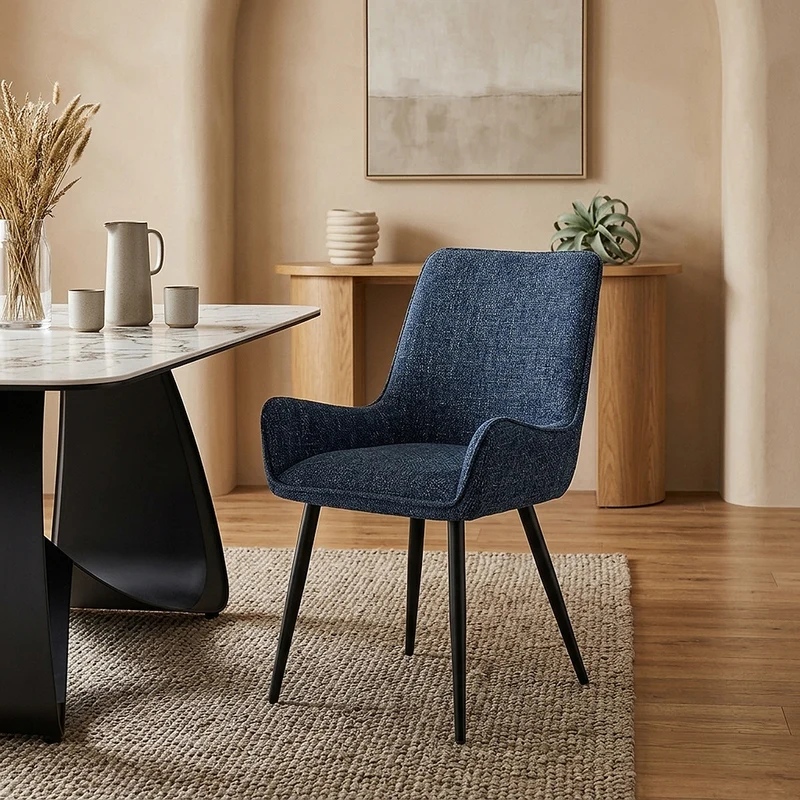 Chaise Tissu - Rene Bleu