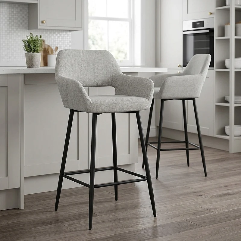 Tabouret Tissu - Raven Gris