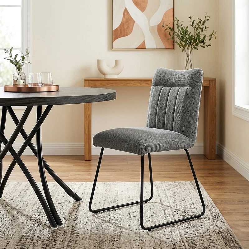 Chaise Tissu - Milo Gris