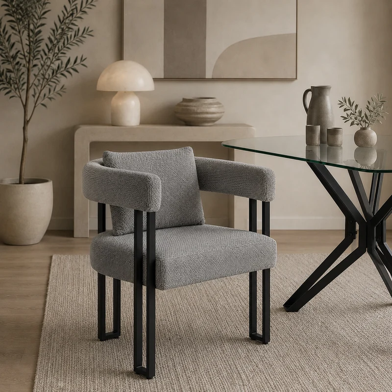 Chaise Tissu - Gigi Gris