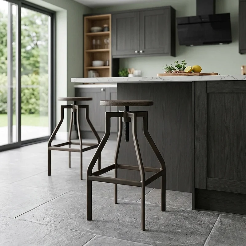 Tabouret de bar Bois Foncé - Vintage Revolution Bois