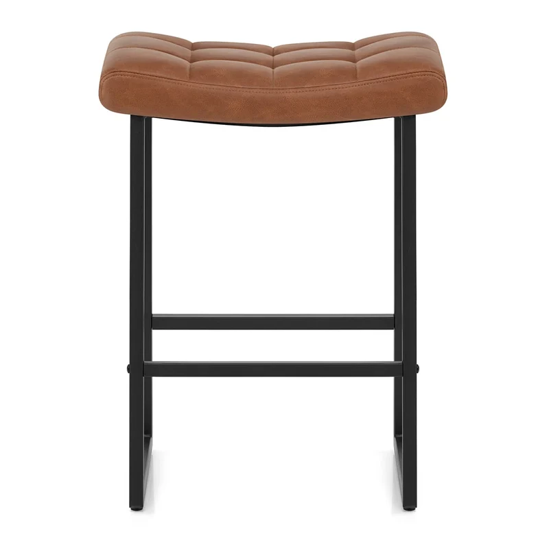 Tabouret Faux Cuir - Jago Marron