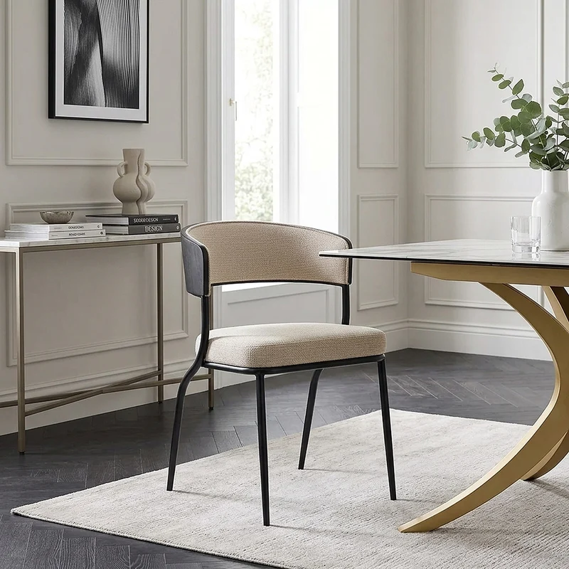 Chaise Tissu - Alexa Crème