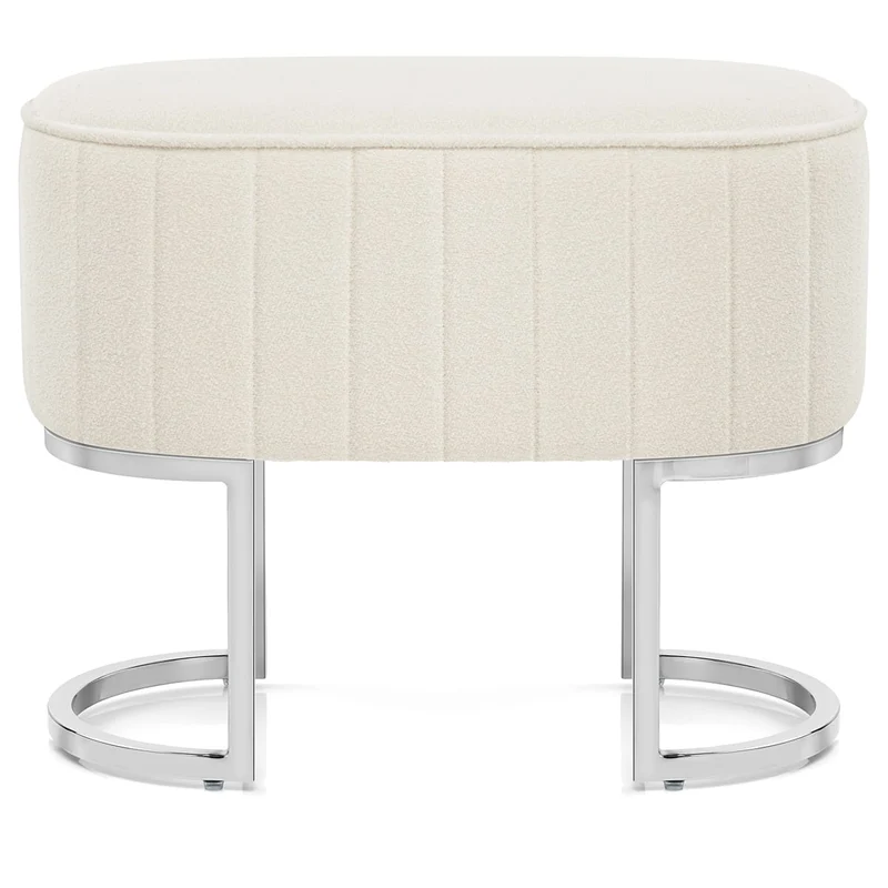 Tabouret Tissu - Duet Crème