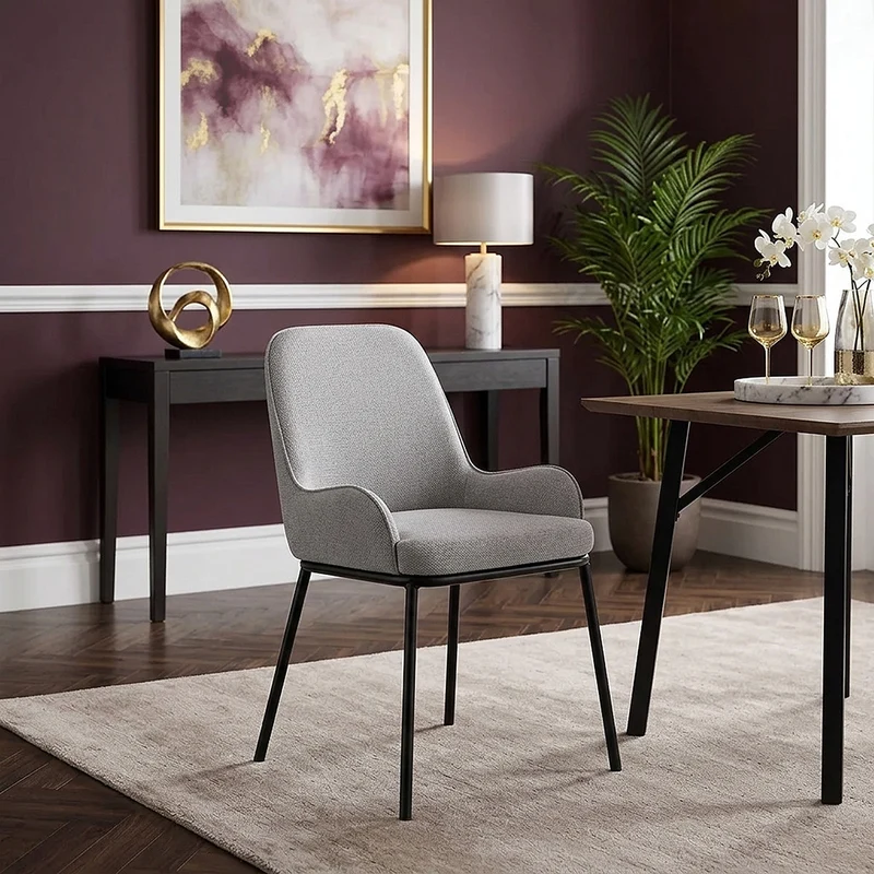 Chaise Tissu - Cameo Gris