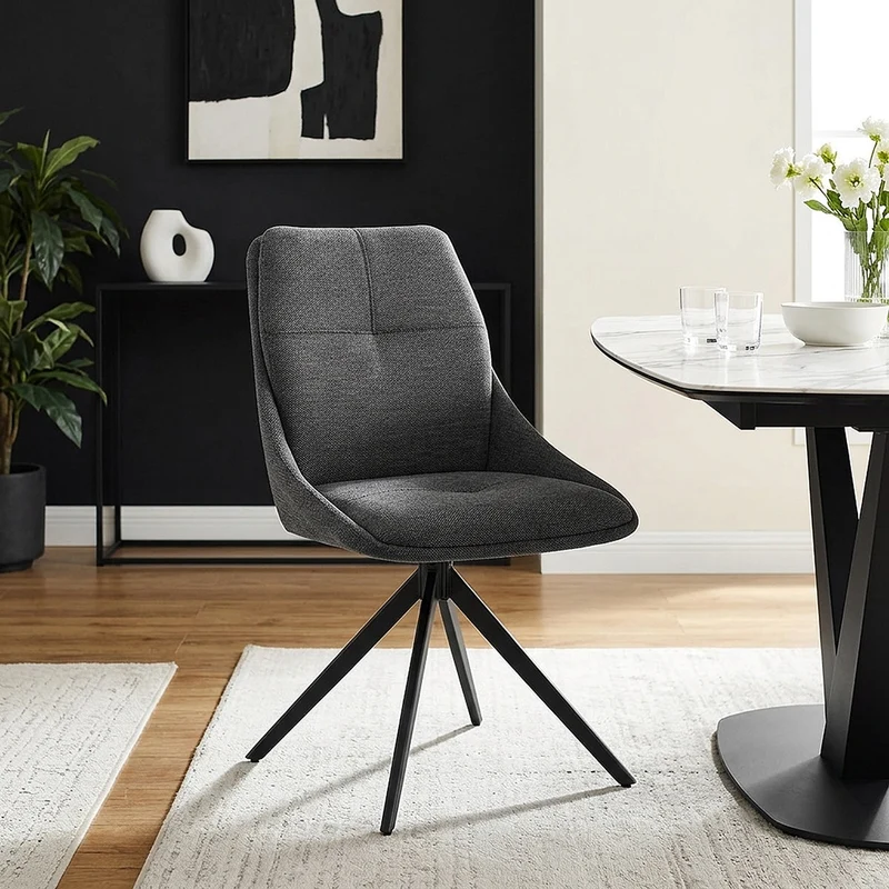 Chaise Tissu - Nova Gris