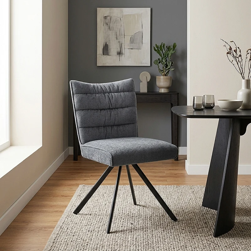 Chaise Tissu - Forte Bleu