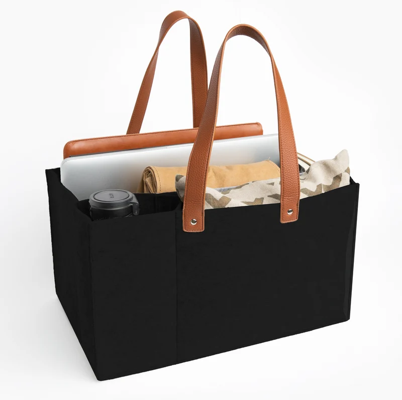Work From Home Tote Bag - Black