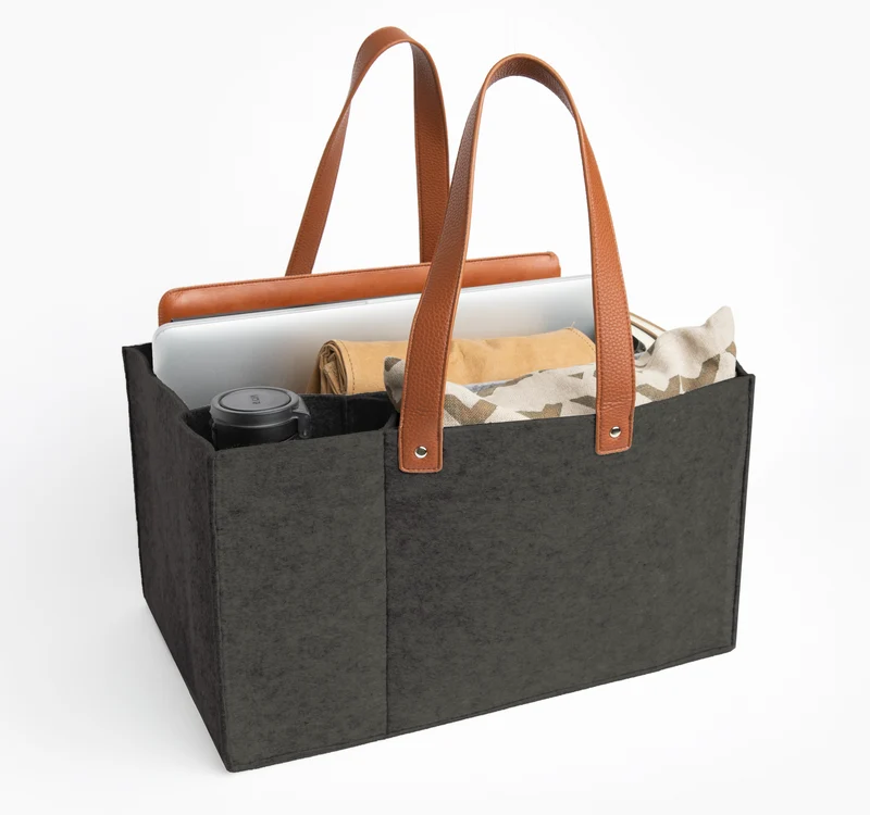 Work From HomeTote Bag-Dark Gray
