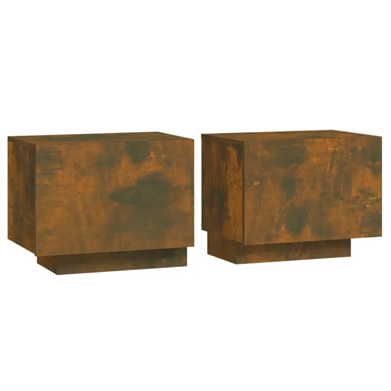 Table de chevet avec espace de rangement 100 x 35 x 40 cm bois d'ingénierie marron DEC033535