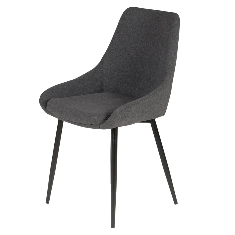 Chaise BARI tissu pieds métal