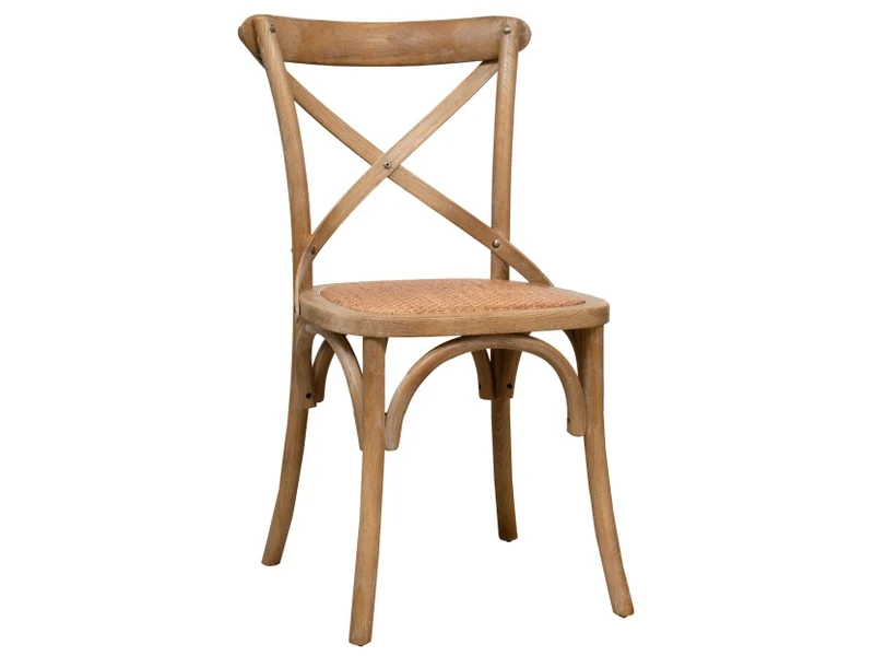 Chaise Crossback Frêne & Rotin