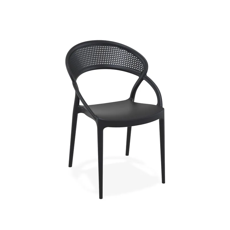 SUNSET - Chaise polypropylène empilable