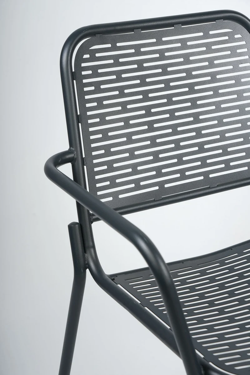 RUBY - Chaise en acier et peinture polyester