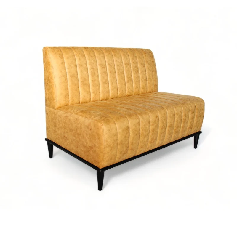 CHARLY - Banquette 120cm nubuck jaune