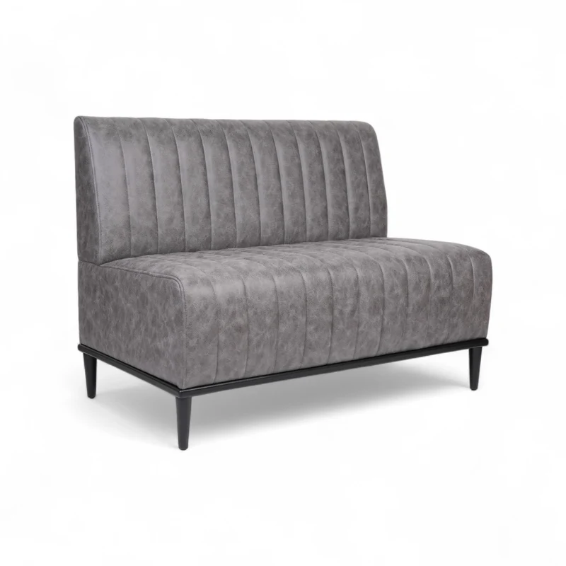 CHARLY - Banquette 120cm nubuck gris