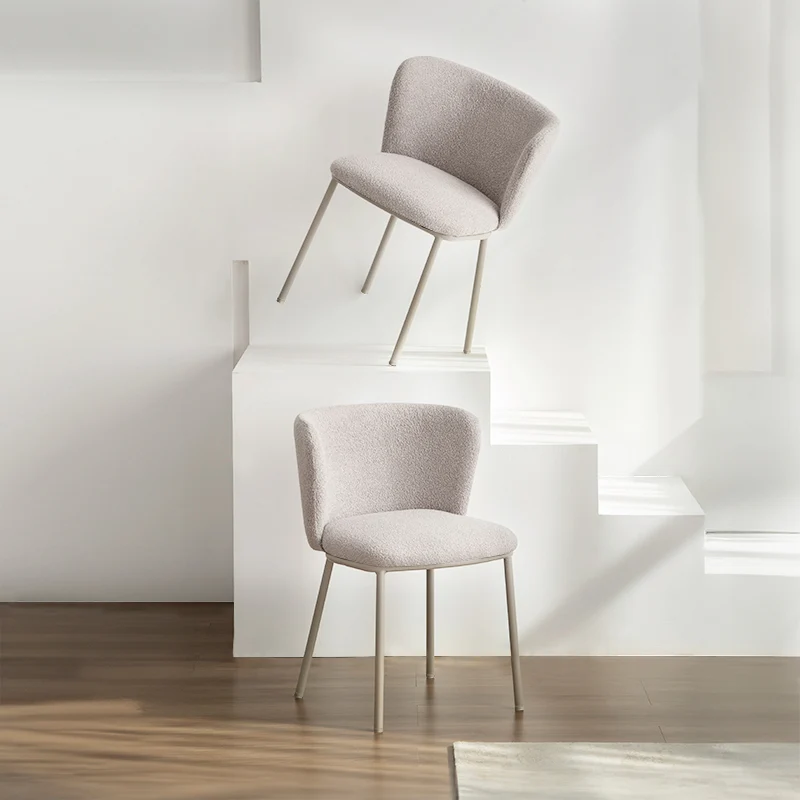 Chaise de Salle à Manger Karin [Lot de 2] [Bouclé]
