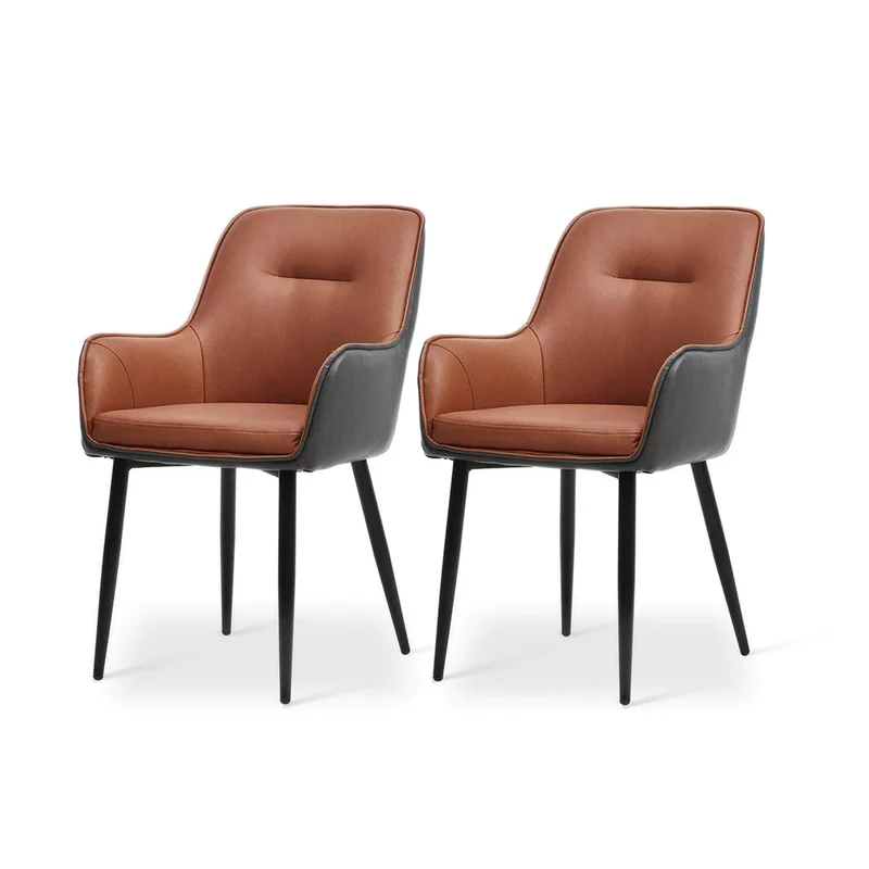 Fauteuil salle à manger Solis [Lot de 2] [Simili cuir]