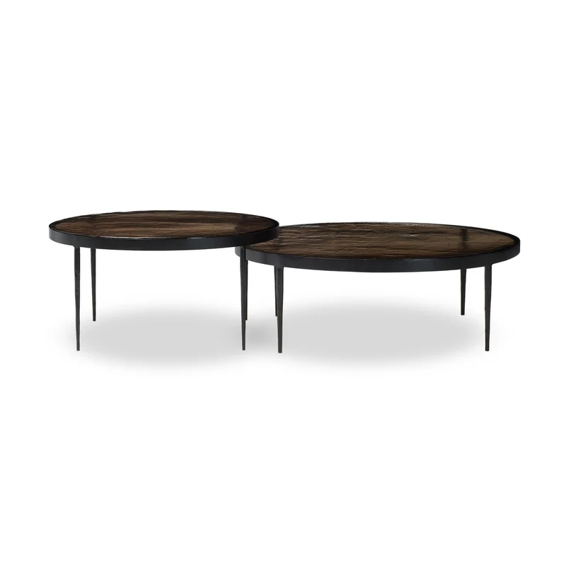 YOKO Ensemble de 2 tables gigognes