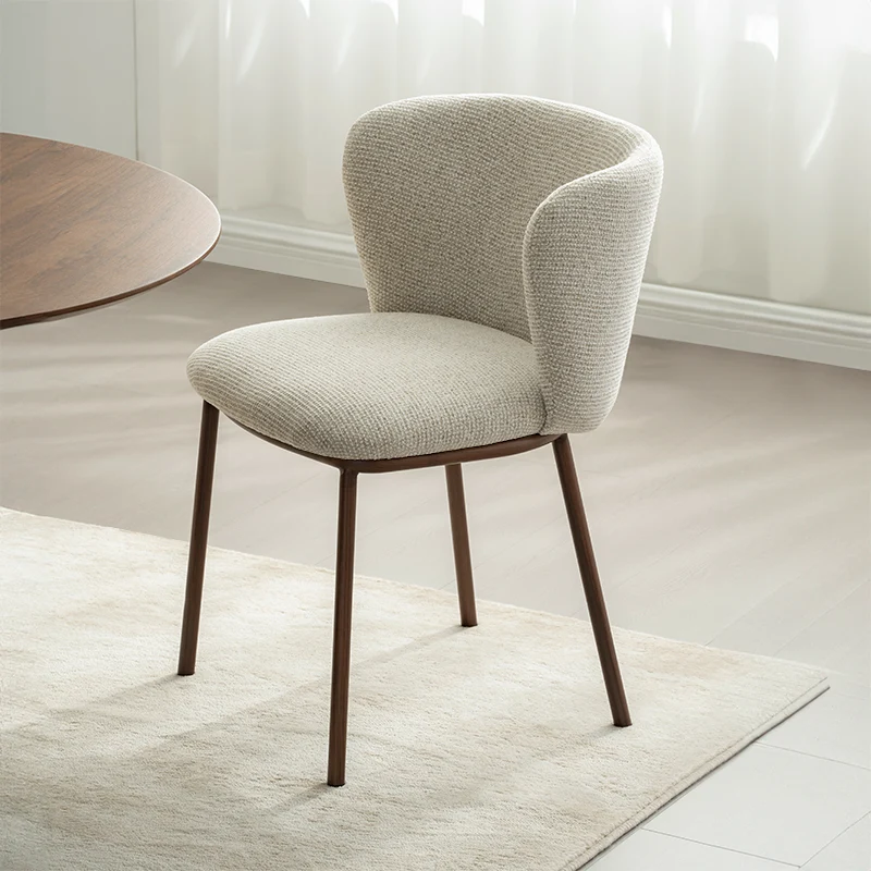 Chaise de Salle à Manger Karin [Lot de 2] [Tissu effet lin]
