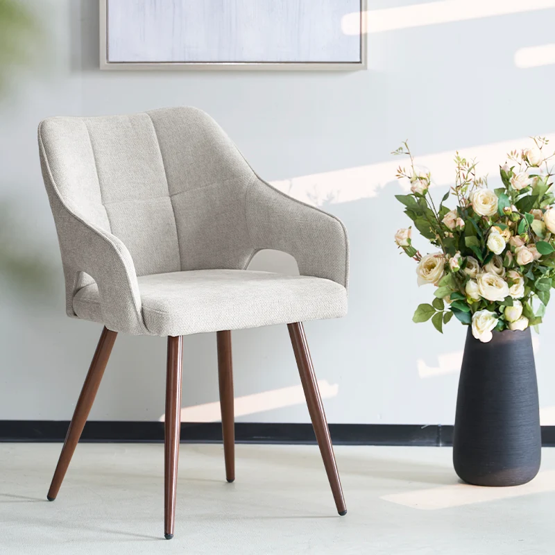 Fauteuil salle à manger Sage [Lot de 2] [Tissu effet lin]