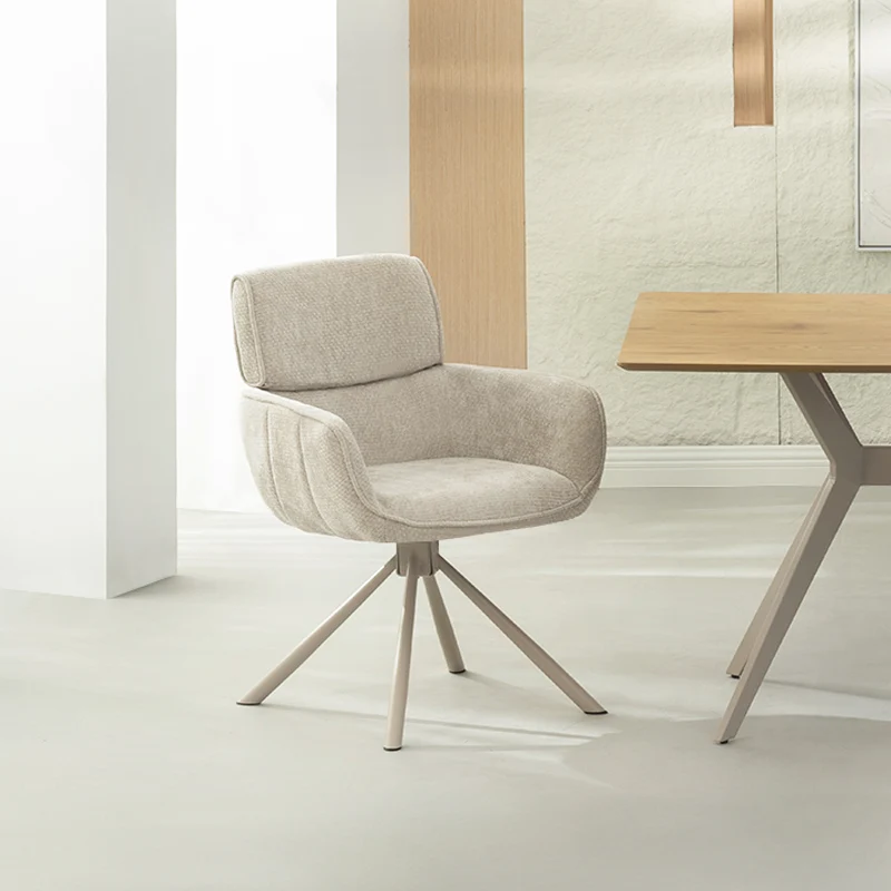 Fauteuil salle à manger pivotantes à 360° Elara [Lot de 2] [Chenille]
