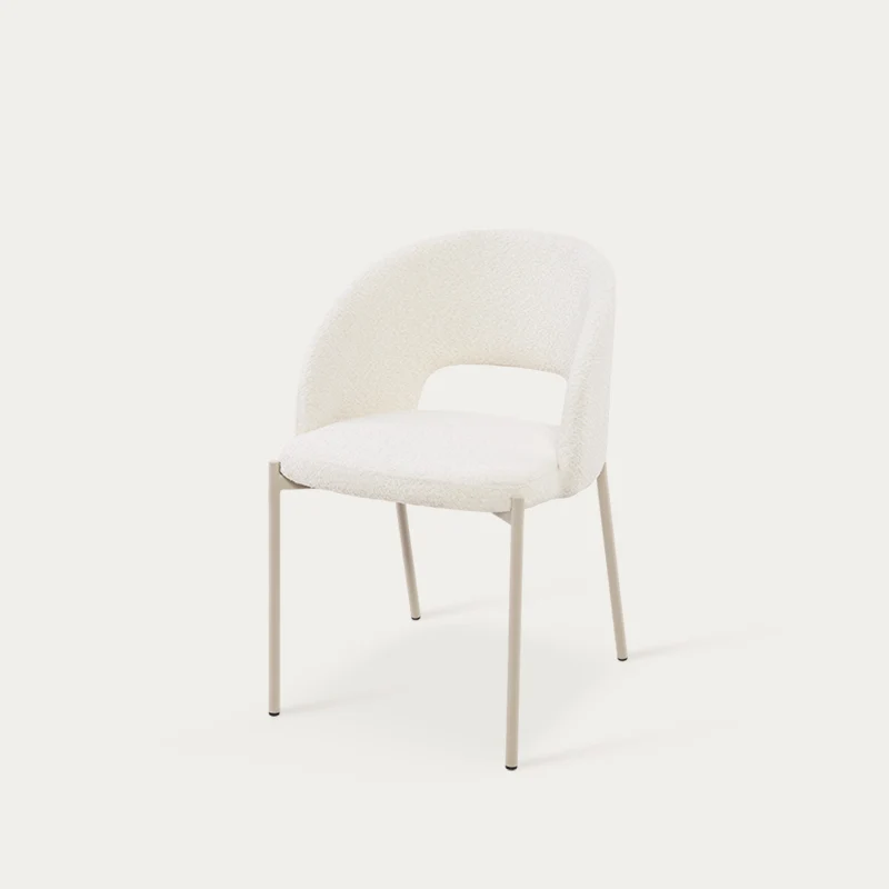 Chaise de Salle à Manger Esme [Lot de 2] [Tissu Bouclette]