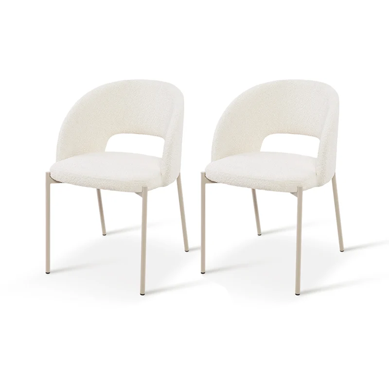 Chaise de Salle à Manger Esme [Lot de 2] [Tissu Bouclette]