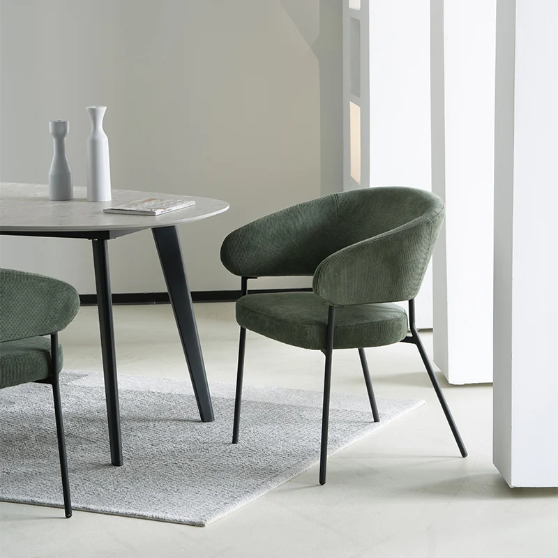 Fauteuil salle à manger Eloise [Lot de 1] [Velours & Chenille]