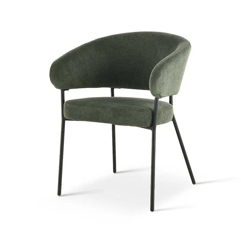 Fauteuil salle à manger Eloise [Lot de 1] [Velours & Chenille]