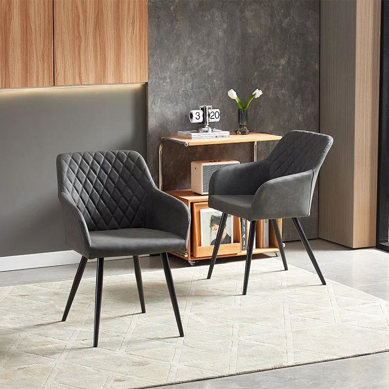 Fauteuil salle à manger Frazer Diamond [Lot de 2] [Simili cuir]