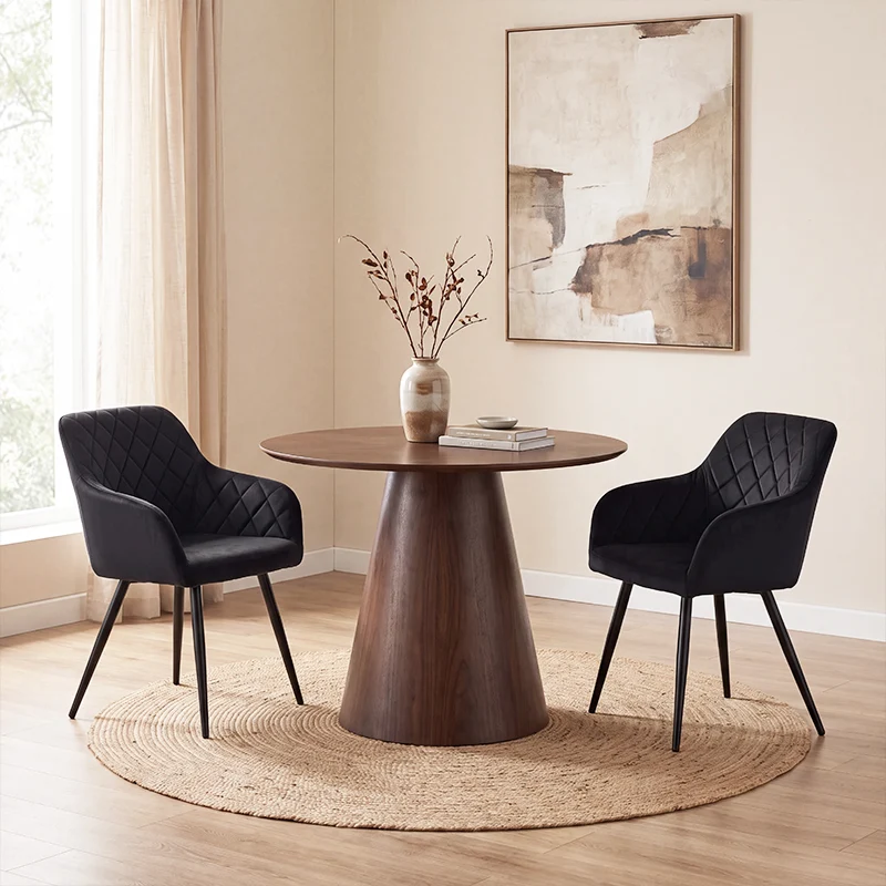 Fauteuil salle à manger Frazer [Lot de 2] [Velours]