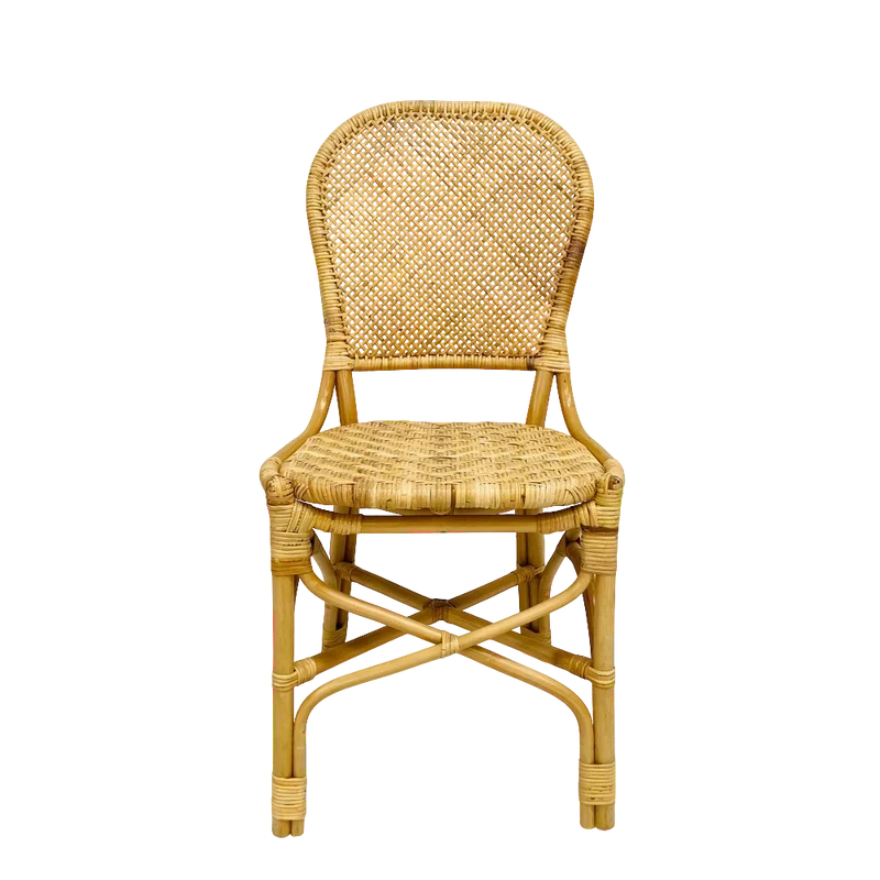Chaise repas en rotin