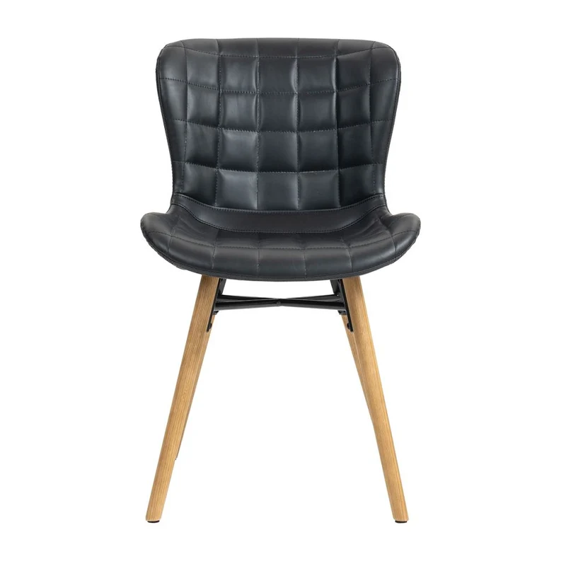 Chaise repas PU noir