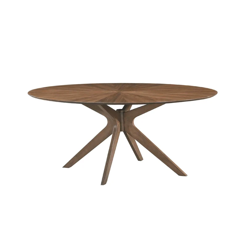 Table repas ovale 180 cm placage noyer