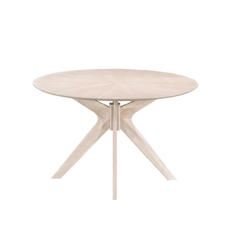 Table repas ronde 120 cm placage chêne