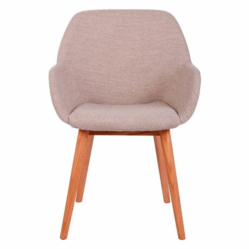 Chaise repas tissu sable